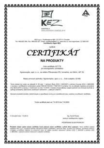 Certifikát 19-20 BIO CZ