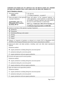 Certifikát EN 22-23